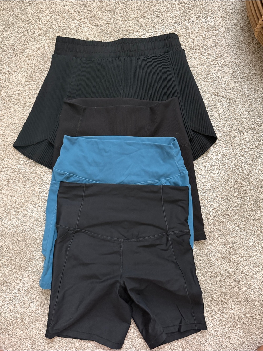 all in motion Black & Teal Activewear Shorts bundle!